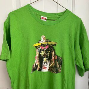 Supreme Rammellzee T-Shirt Black Crew Neck Short Sleeve Men’s L GREEN